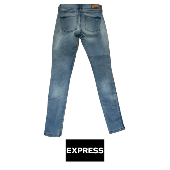Express | Stretch Mid Rise Jeggings | Size 4R - Picture 4 of 4